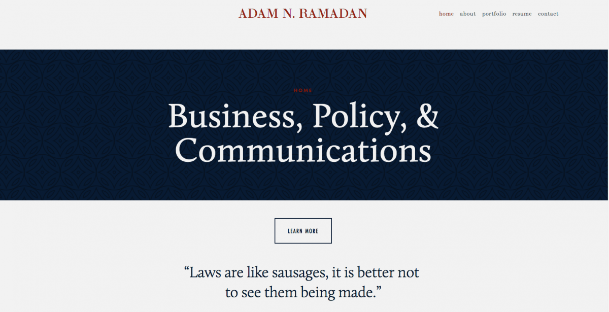 Adam Ramadan e-portfolio