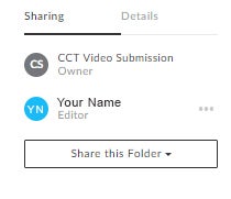 Folder Sharing - you should see this