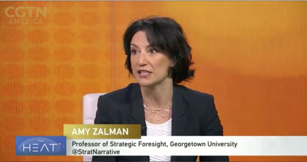 Professor Amy Zalman on CGTN's The Heat